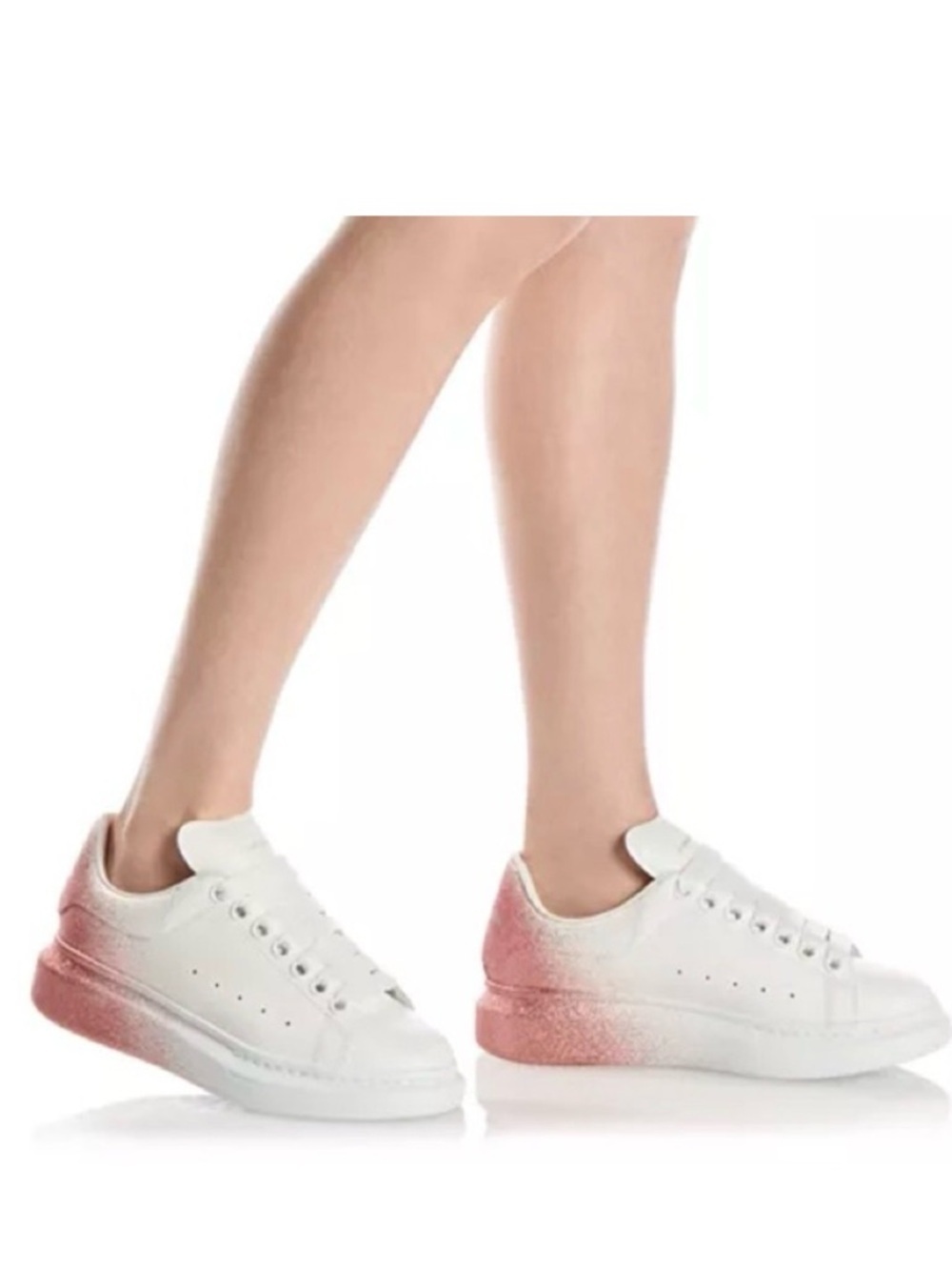 NIB Alexander McQueen Women’s Oversized Ombré Low Top Sneakers - Size 35 - Picture 2 of 16
